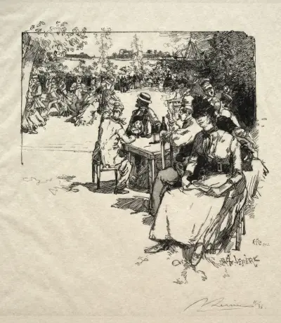 Bal au Point-du-Jour, Auguste Louis Lepère