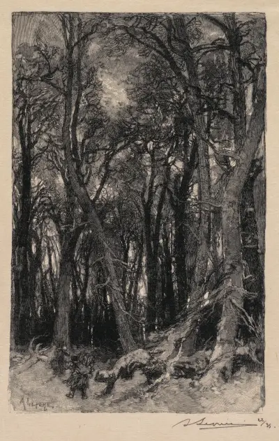 Bas-Bréau av Auguste Louis Lepère