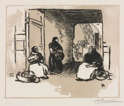 Brödförsäljare av Auguste Louis Lepère