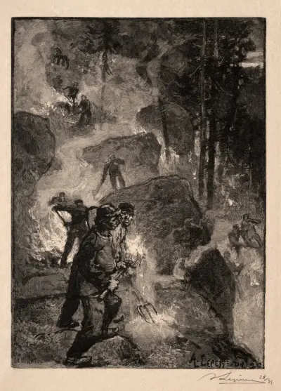Brûleurs de Fougères av Auguste Louis Lepère
