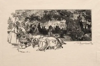 Cantine de la Mere Pichard av Auguste Louis Lepère