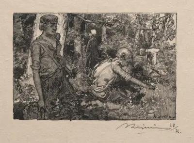 Cueillette du muguet, Auguste Louis Lepère