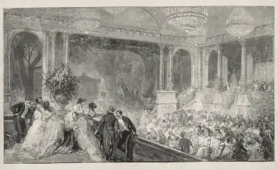 Festival i Tuilerierna av Auguste Louis Lepère