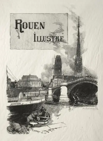 Frontispiece de Rouen Illustré, Auguste Louis Lepère