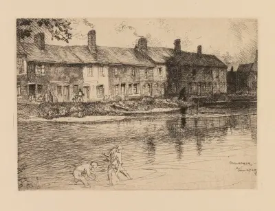 Ängen vid Crèvecoeur (Picardie) av Auguste Louis Lepère