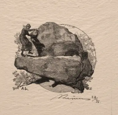 Klippan som skälver av Auguste Louis Lepère