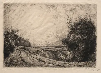 Vägen till La Houssoye av Auguste Louis Lepère