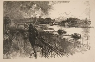 La Seine au Pont d’Austerlitz, Auguste Louis Lepère