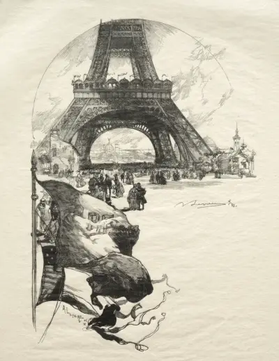 Eiffeltornet av Auguste Louis Lepère
