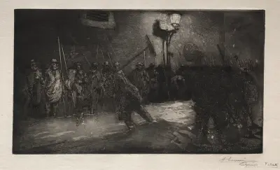 L’Appel des Balayeurs de la Nuit, Auguste Louis Lepère