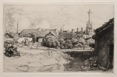 Le Calvaire, St. Jean-de-Mont av Auguste Louis Lepère