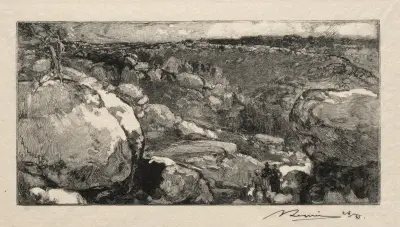 Le cirque du Long- Rocher av Auguste Louis Lepère