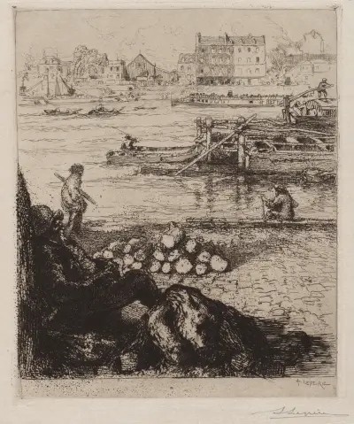 Le Débardeur; Quai de la Gare av Auguste Louis Lepère