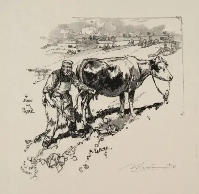 Mjölkhandlaren av Auguste Louis Lepère