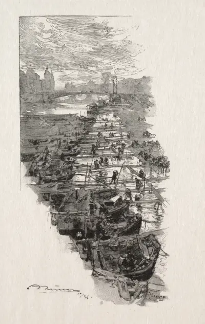 Äppelmarknaden av Auguste Louis Lepère