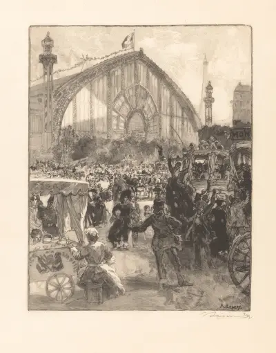 Der Maschinenpalast von Auguste Louis Lepère