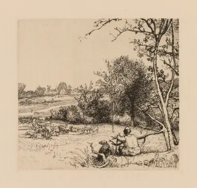 Det omkullfallna äppelträdet (Picardie) av Auguste Louis Lepère