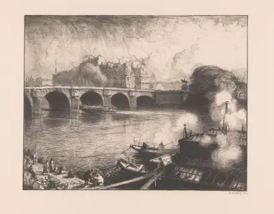 Le Pont-Neuf (Paris), Auguste Louis Lepère
