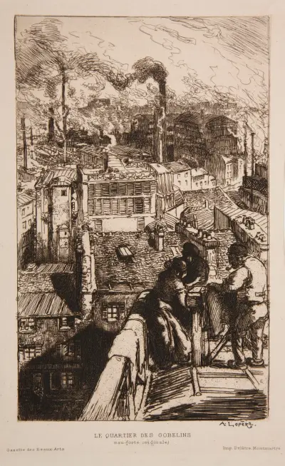 Le Quartier des Gobelins, Auguste Louis Lepère