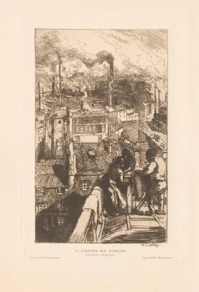Le quartier des Gobelins, Auguste Louis Lepère