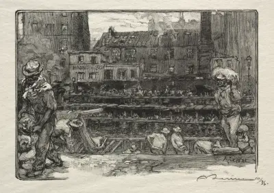 Gipsbärarna av Auguste Louis Lepère
