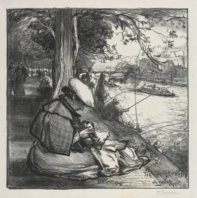 L’île de Grenelle av Auguste Louis Lepère