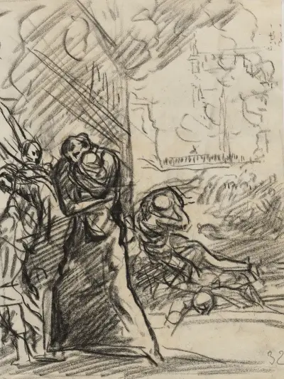 Der Brand von Löwen, 1914 – Nr. 3 von Auguste Louis Lepère