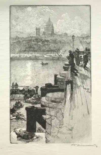 Montagne Sainte-Geneviève av Auguste Louis Lepère