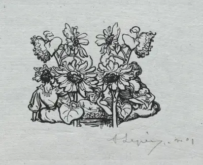 Paris Almanac, 1897; Tail-piece, Summer, Auguste Louis Lepère