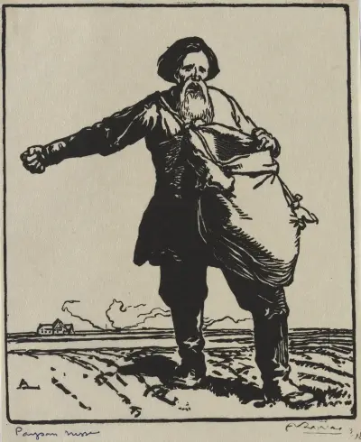 Rysk bonde av Auguste Louis Lepère