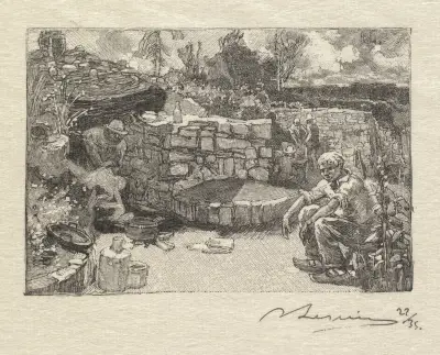 Unterkunft des Steinbrucharbeiters von Auguste Louis Lepère