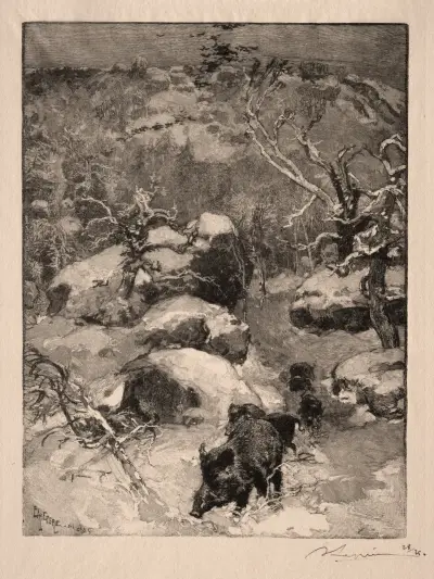 Roche Cuvier Chatillon von Auguste Louis Lepère
