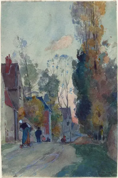 Rue de Jouy le Comte (probably 1880) av Auguste Louis Lepère