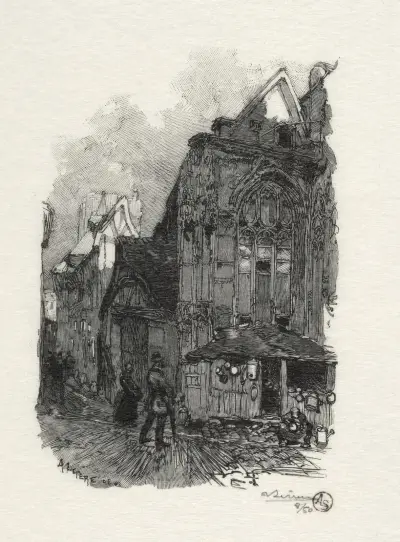 Saint Etienne des Tonneliers av Auguste Louis Lepère