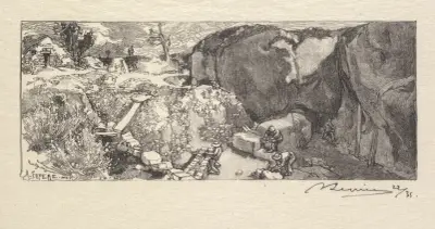 Sandstone Quarry av Auguste Louis Lepère