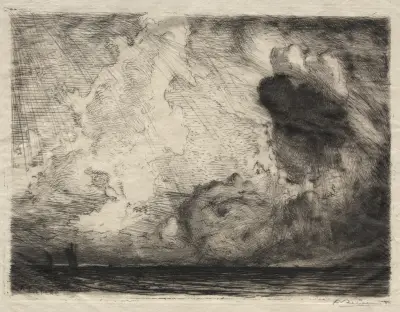 Kustlandskap av Auguste Louis Lepère