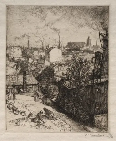 Minne från St. Denis av Auguste Louis Lepère