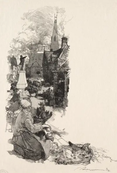 Statue d’un Grand Homme av Auguste Louis Lepère