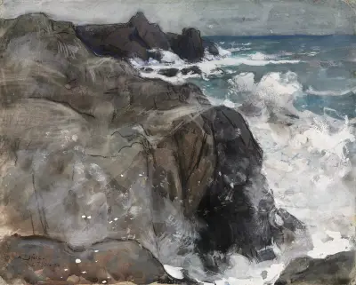Storm on the Island of Yeu av Auguste Louis Lepère