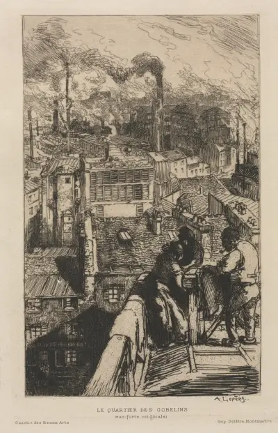 Gobelinkvarteret av Auguste Louis Lepère