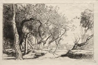Det vridna trädet av Auguste Louis Lepère