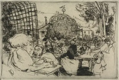 The Two Hunchbacks av Auguste Louis Lepère