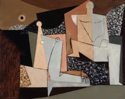 Postacie na plaży, Louis Marcoussis