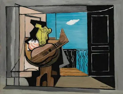 Wnętrze na balkonie, Louis Marcoussis