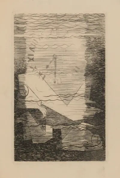 Le Pont Mirabeau av Louis Marcoussis