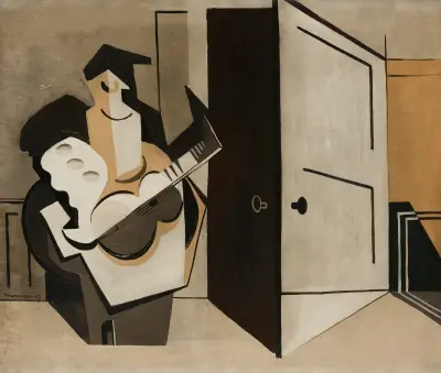 Muzyk we wnętrzu, Louis Marcoussis