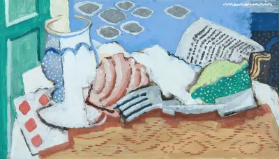 Martwa natura z gazetą, 1925 – nr 1, Louis Marcoussis