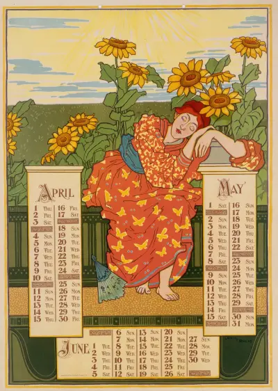 April, Mai, Juni von Louis Rhead