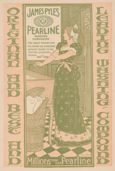 James Pyle’s Pearline Waschmittel von Louis Rhead