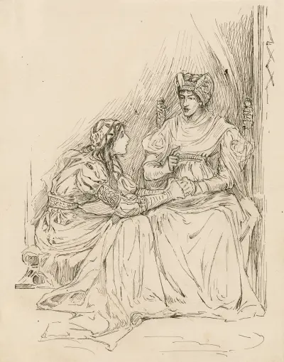 Juliet and her nurse av Louis Rhead